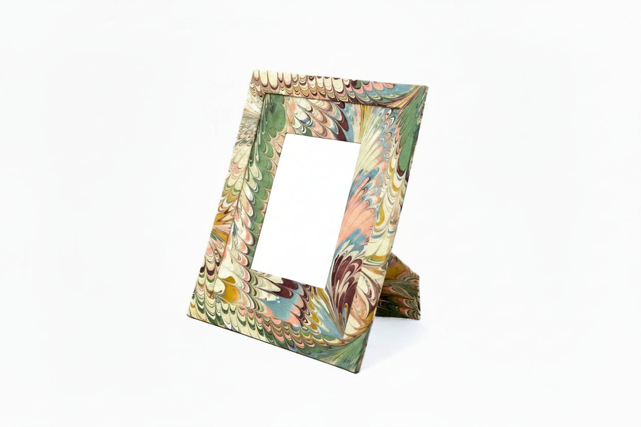 Flatiron Feathers Marbled Picture Frame - 5x7