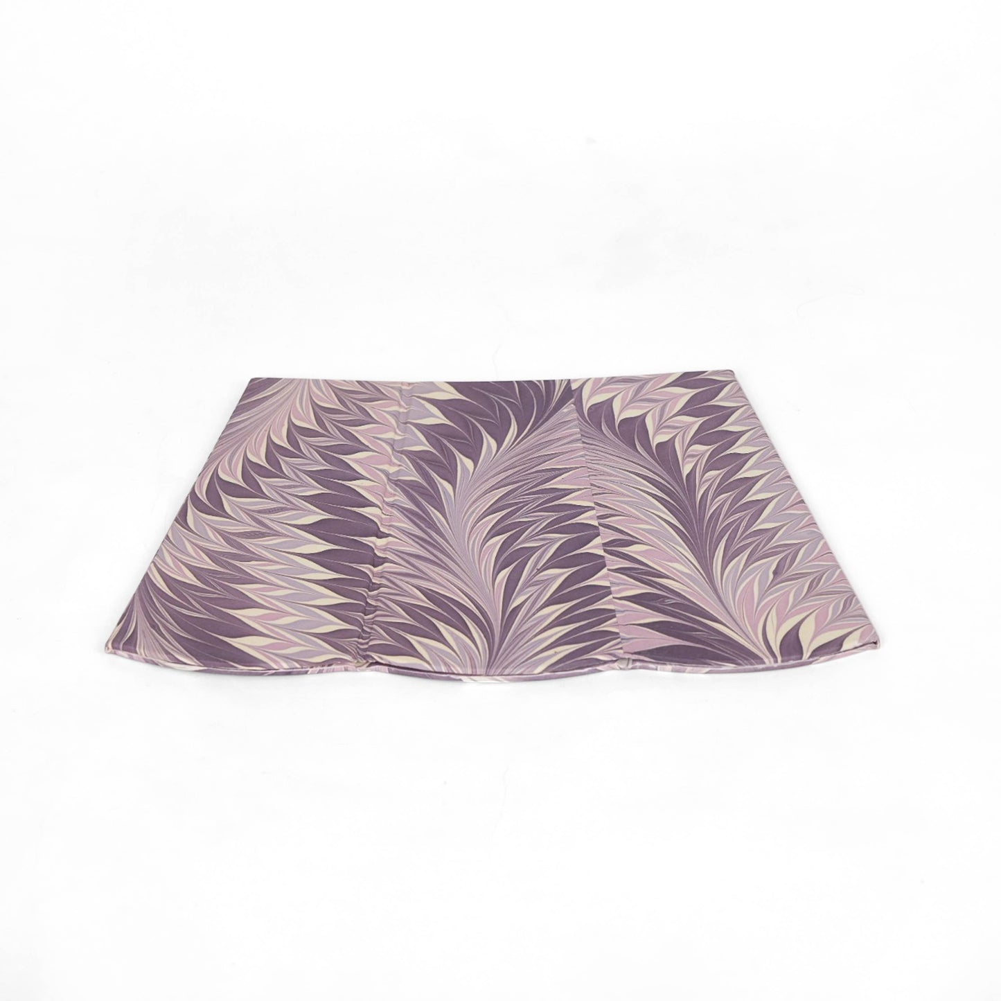 MARBLED SCALLOPED COLLAPSIBLE BASKET - FEATHER LILAC