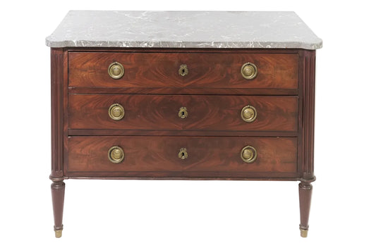 Petite Marble Top Louis XVI Chest