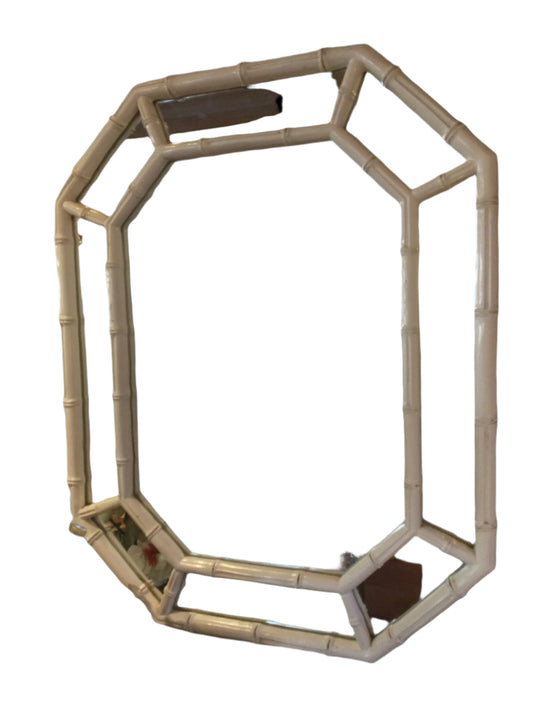 White Bamboo Mirror