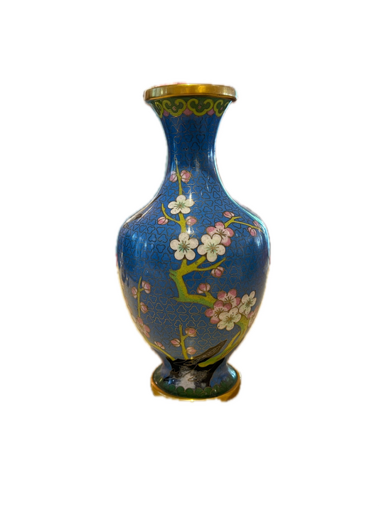 Blue Cloisonné Vases