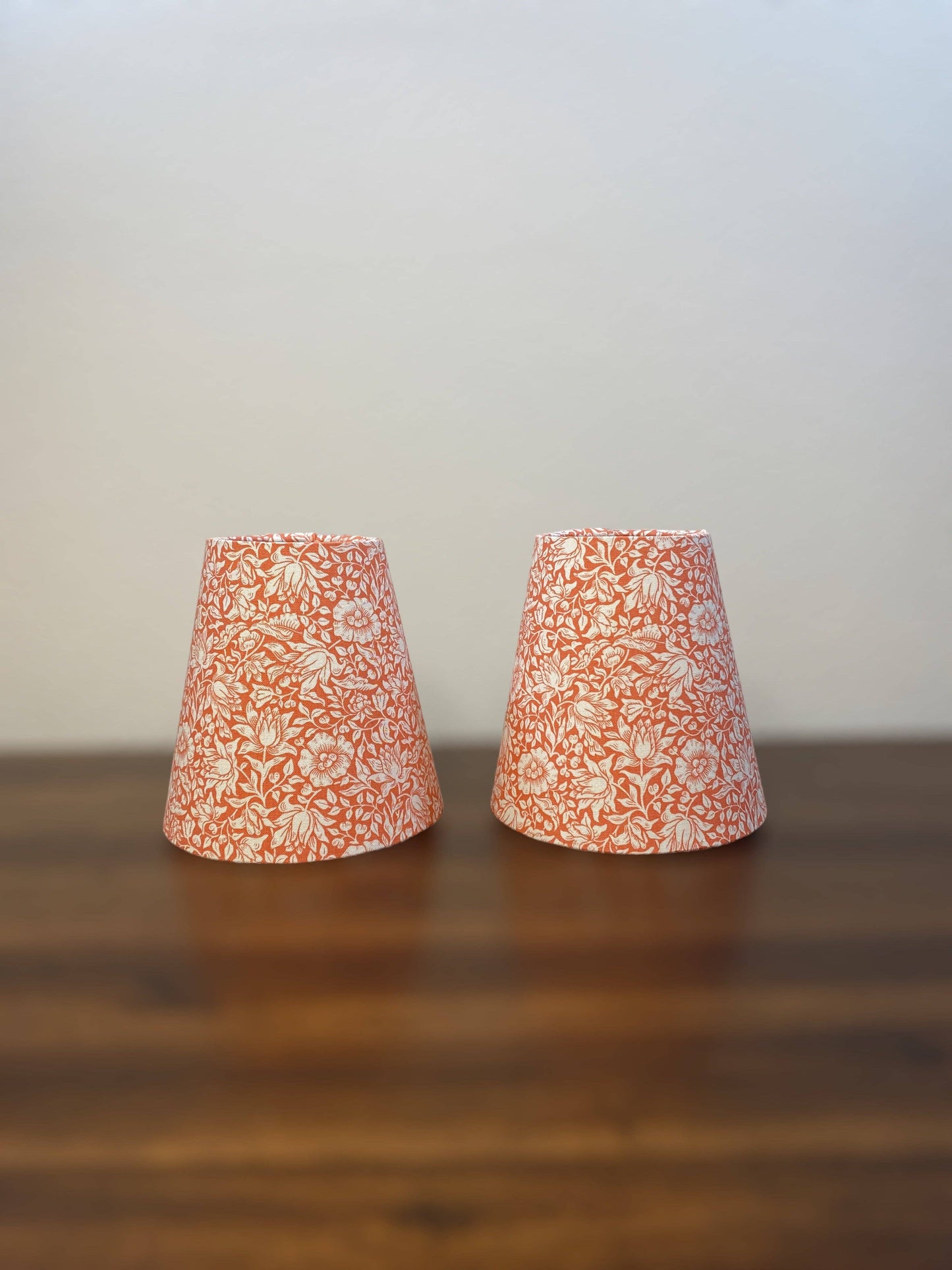 Mini Wandle Mallow in Coral Lampshade