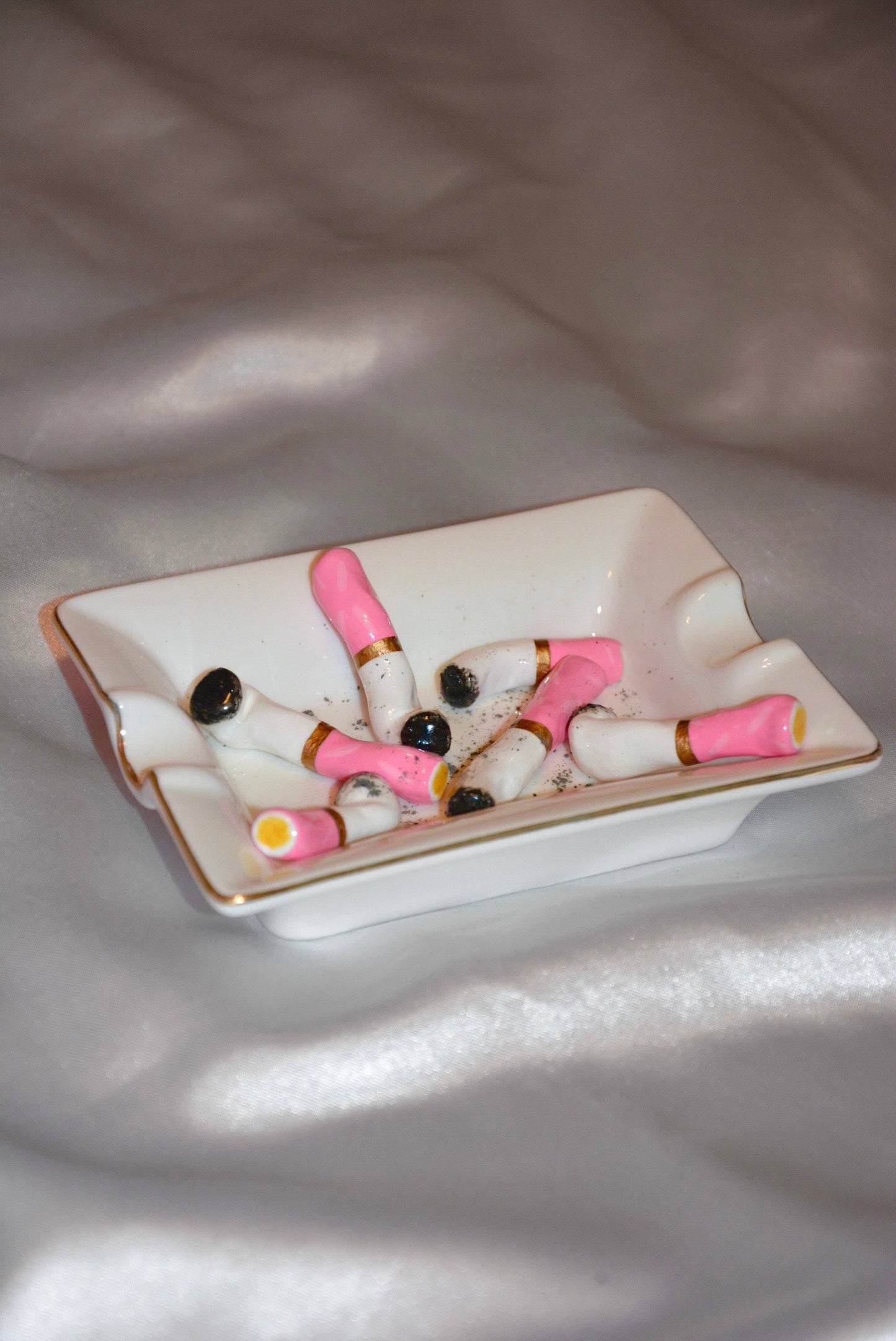 Pink Puffs Ashtray