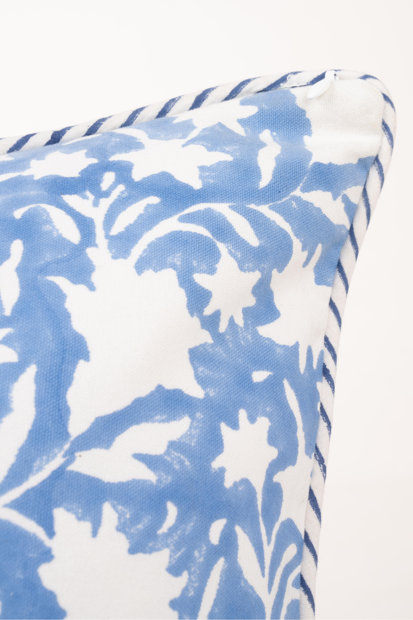 Les Fleurs Blockprint Reversible Pillow