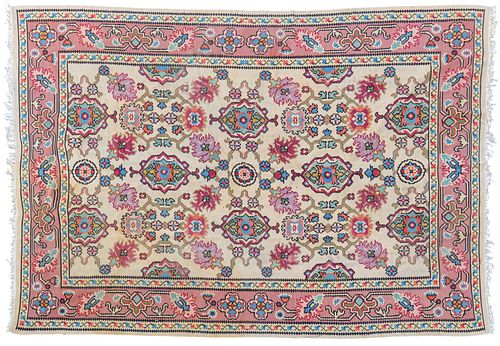 Hand-Knotted Antique Rug