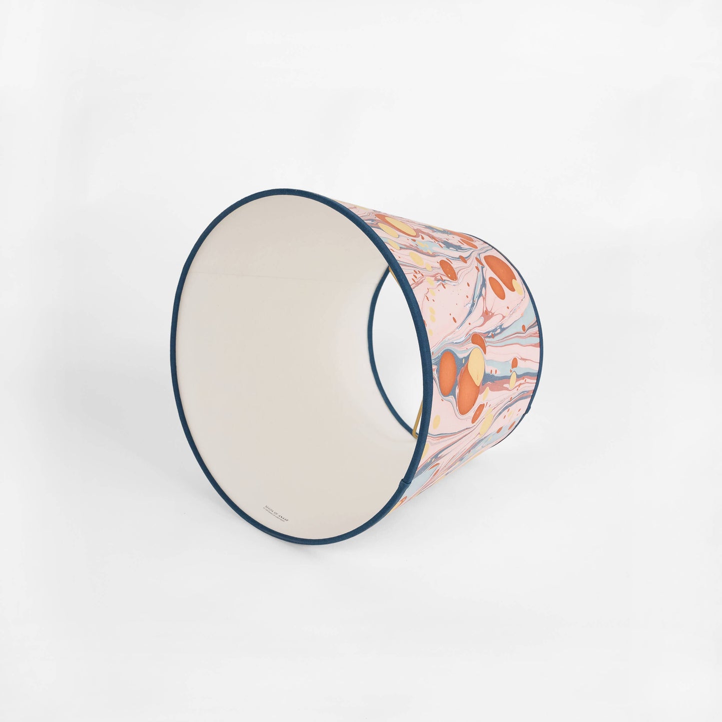 Marbled Large Plain Lampshade - TWILIGHT BUBBLE