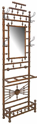 Stick & Ball Mirrored Hall Tree