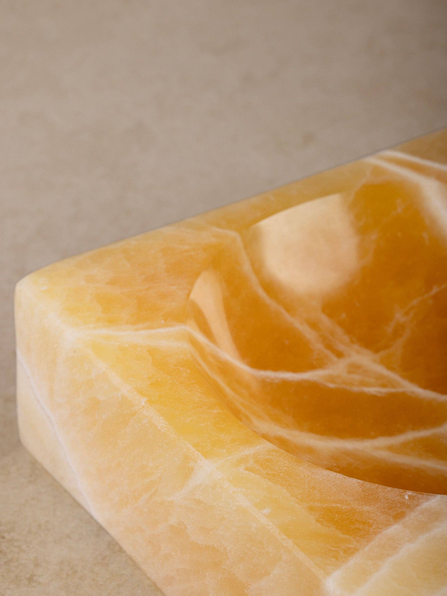 Marigold Onyx Bowl - 7.5" D x 2.5" H