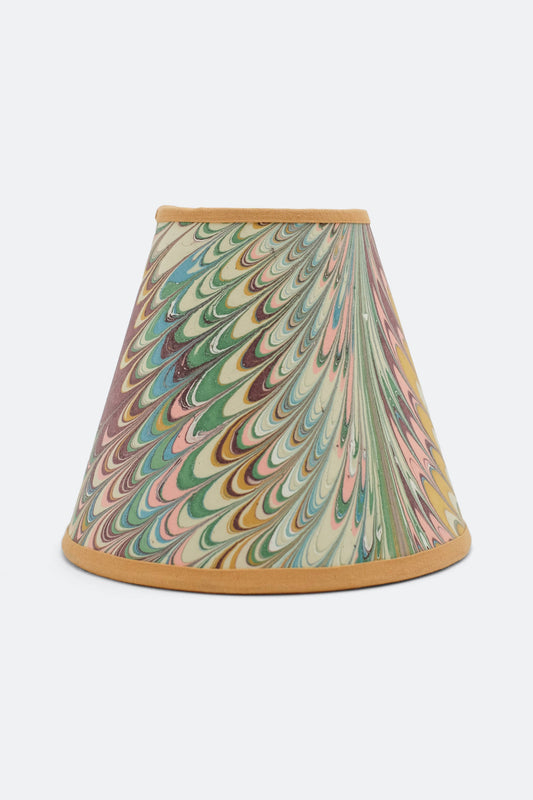 Flatiron Feather Marbled Lampshade - 6"