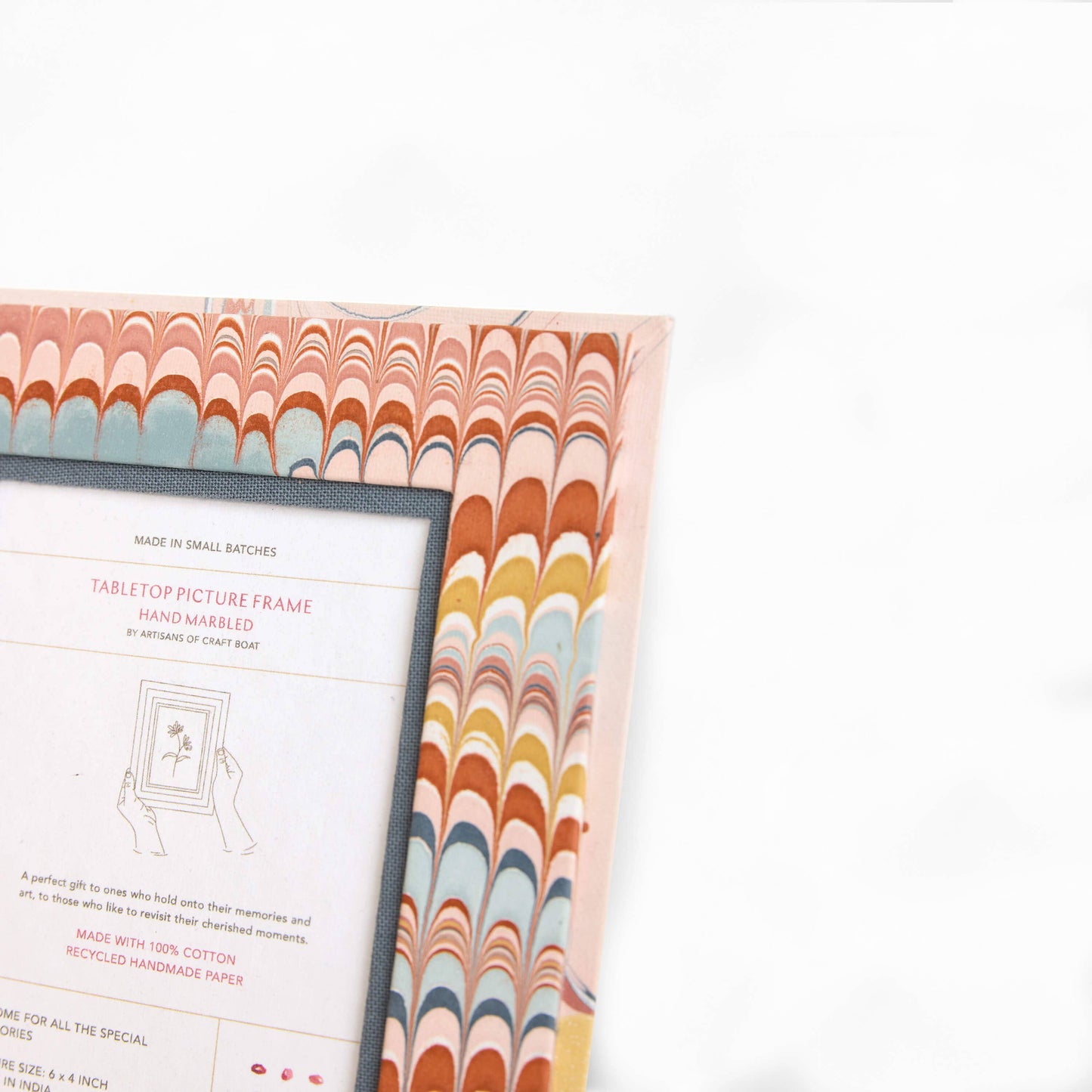 MARBLED TABLETOP PICTURE FRAME - TWILIGHT MOUNTAIN