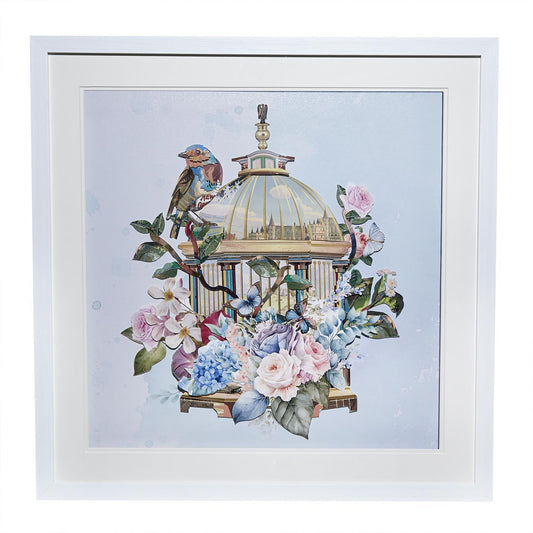Bird Cage Collage Wall Art