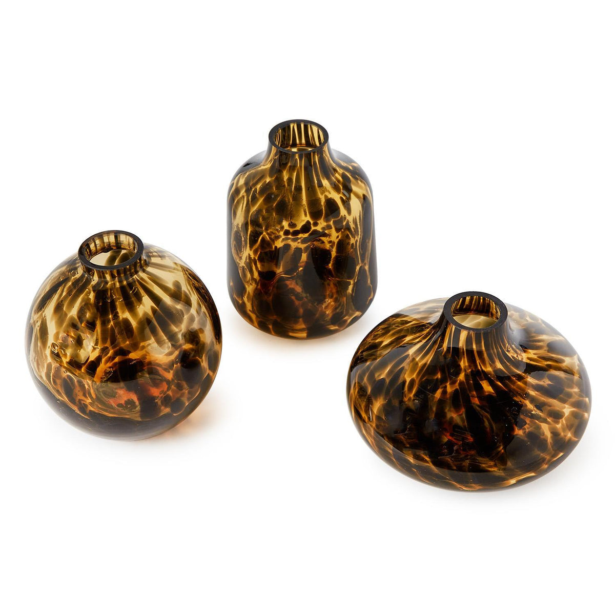 Tortoise Print Bud Vase