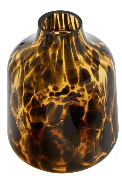 Tortoise Print Bud Vase
