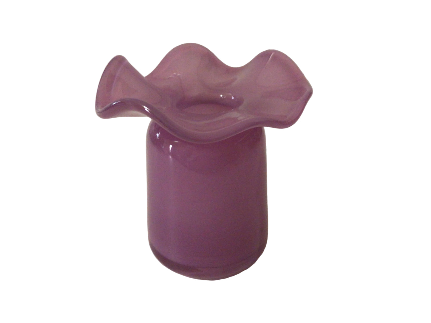 Ruffles Vase: Lavender - 5”x4”