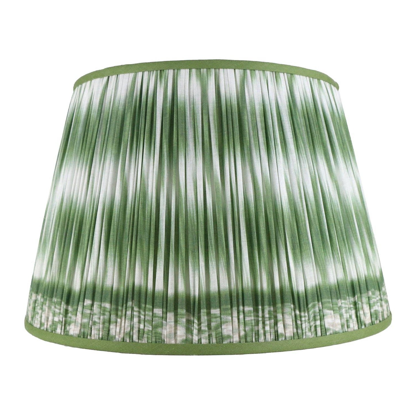 Ikat Shade: Green / 13"Tx18"Bx12"H