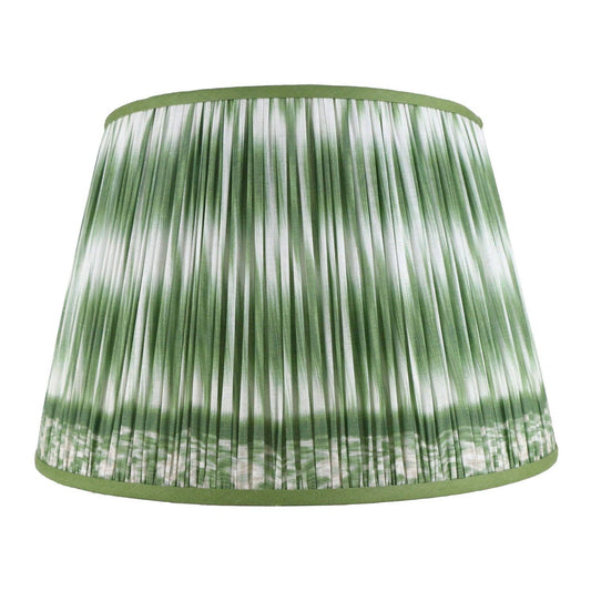 Ikat Shade: Green / 13"Tx18"Bx12"H