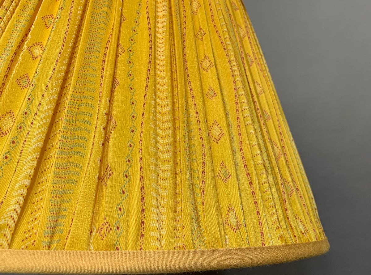 Yellow Silk Lampshade 20 in.