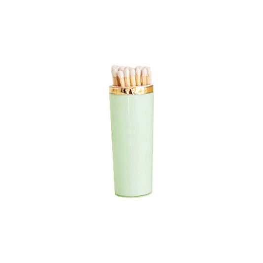 Solid Match Holder/ Striker with Gold Accent: Sea Glass