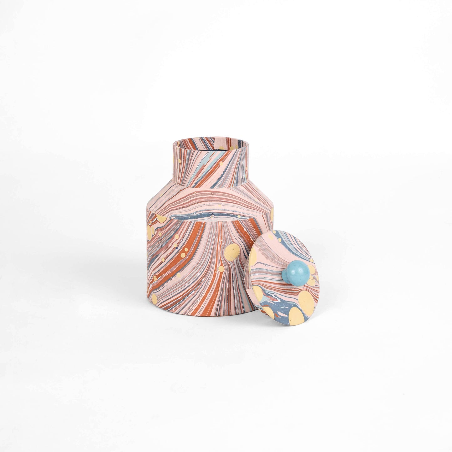 Marbled Burni Jar - TWILIGHT FIRE WHIRL