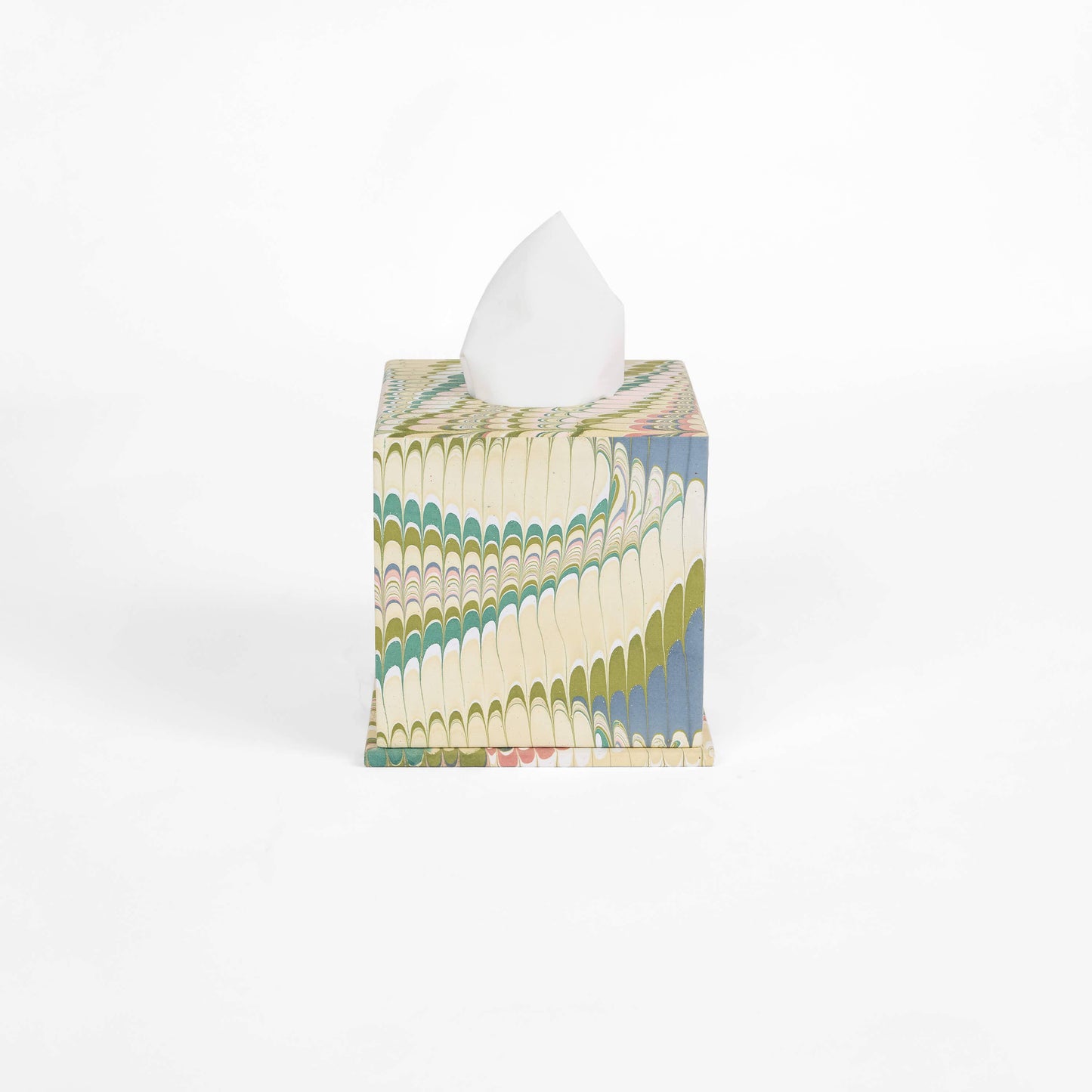 MARBLED LARGE TISSUE BOX - MOSS MOUNTAIN