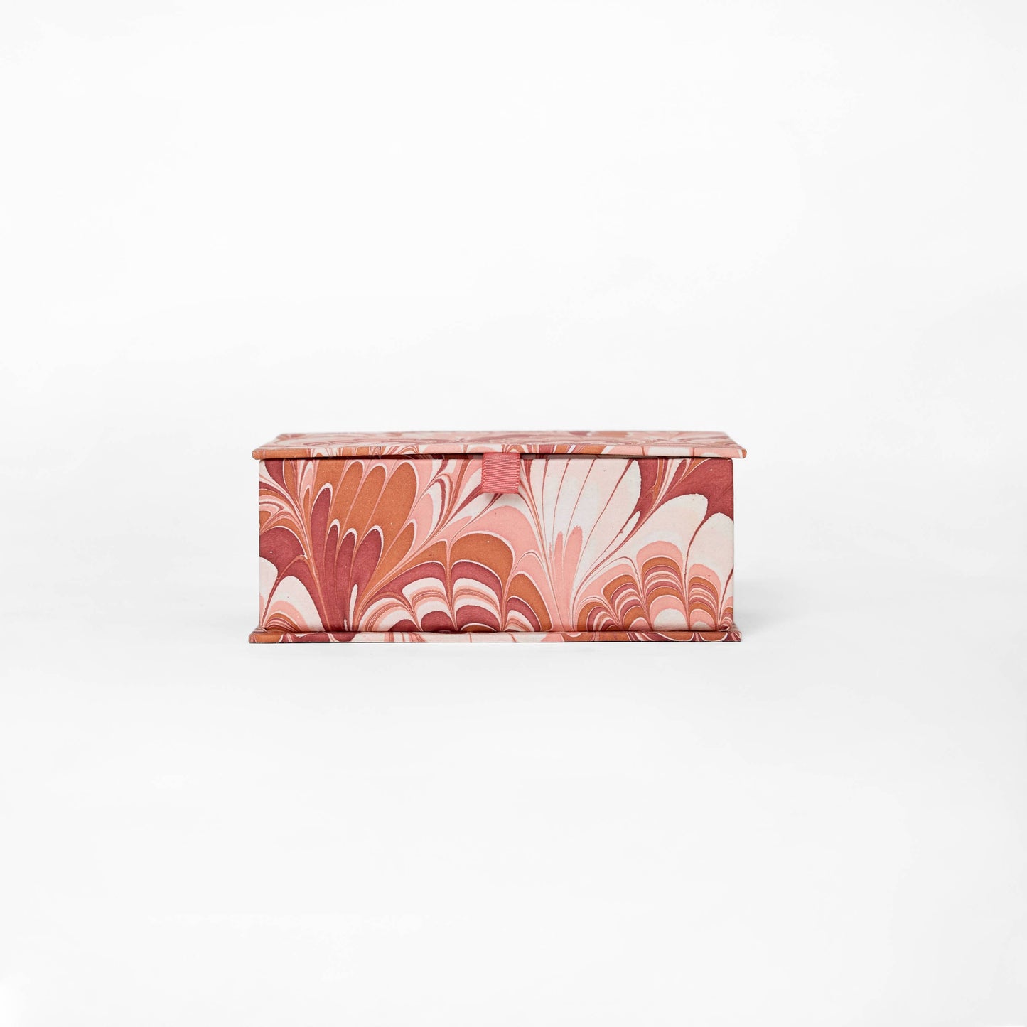 MARBLED KEEPSAKE BOX SET - RED PEACOCK