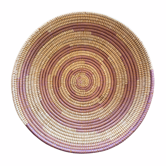 Large Lavender Woven Bowl