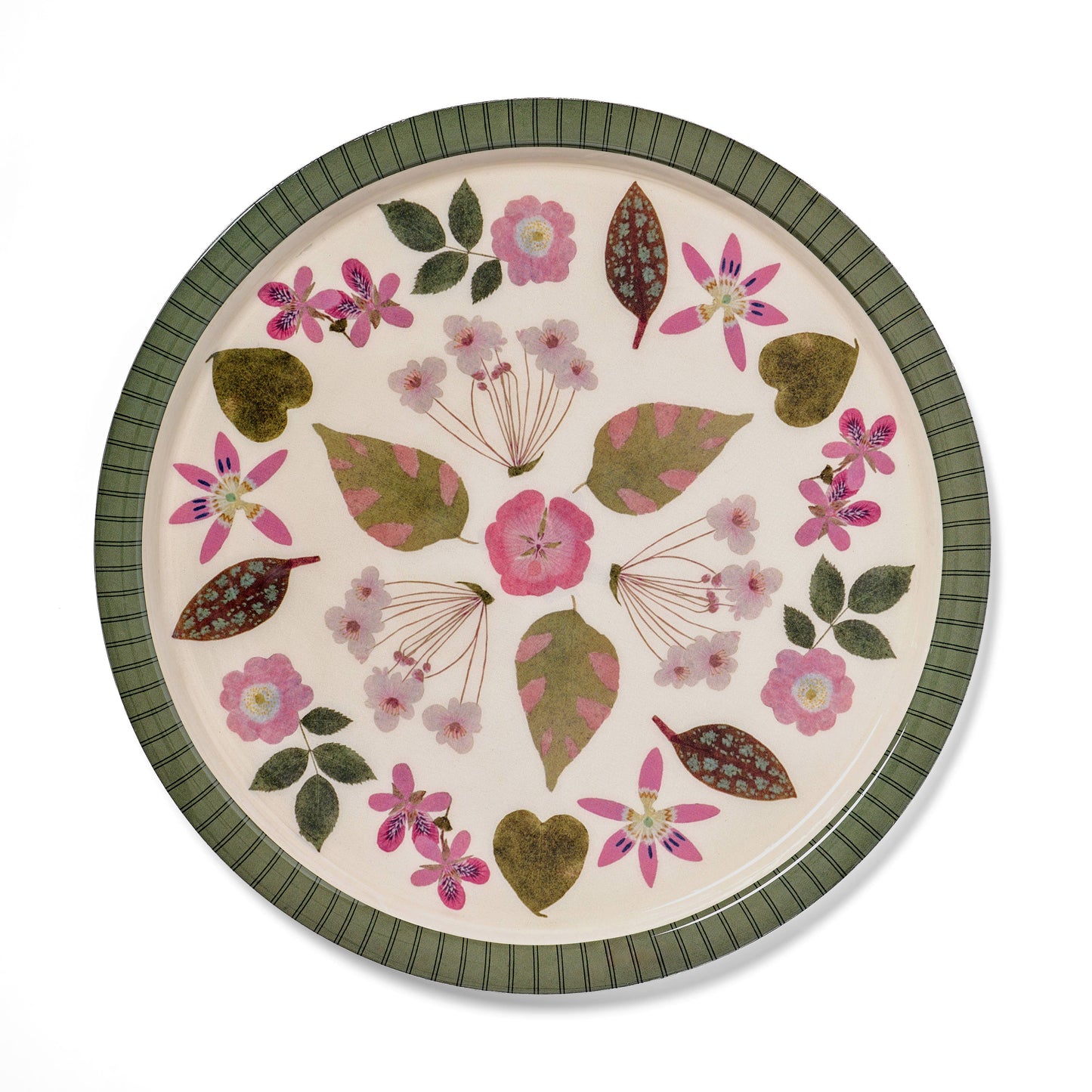 Large Herbarium Enamel Tray