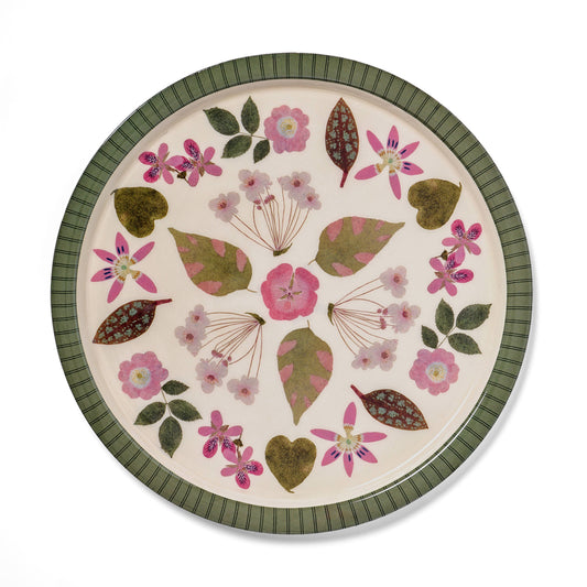 Large Herbarium Enamel Tray
