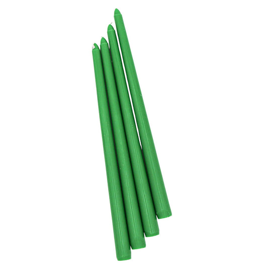 Grass Green Taper Candle - Pack of 4 (Extra Tall)