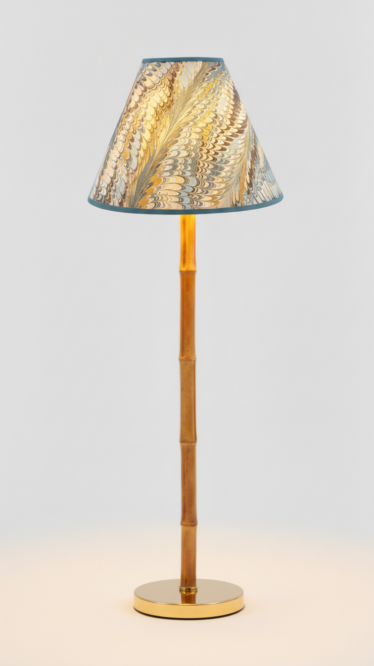 Nila Feathers Marbled Lampshade - 16"