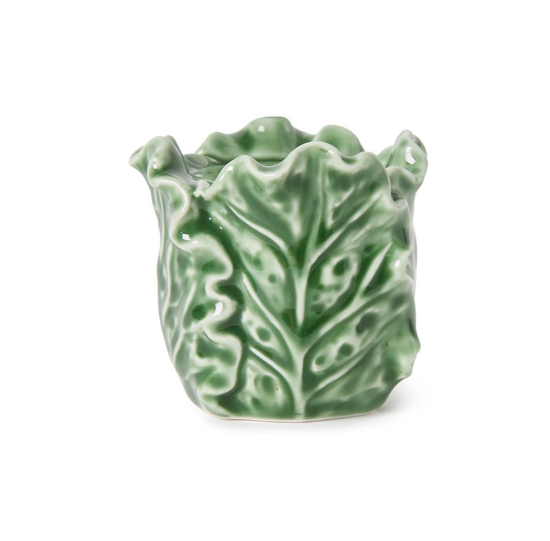 Cabbage Leaf Taper Candleholder