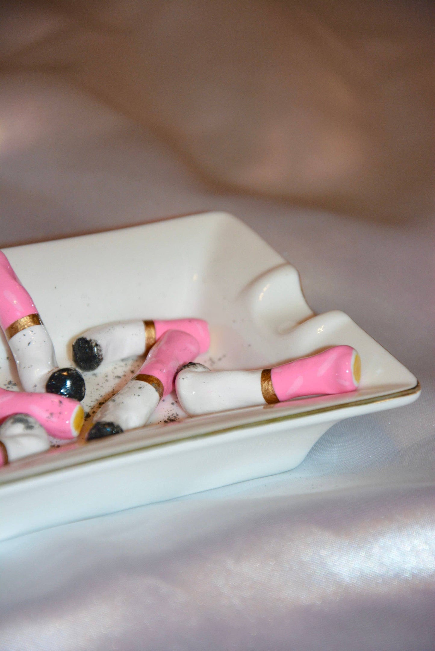 Pink Puffs Ashtray