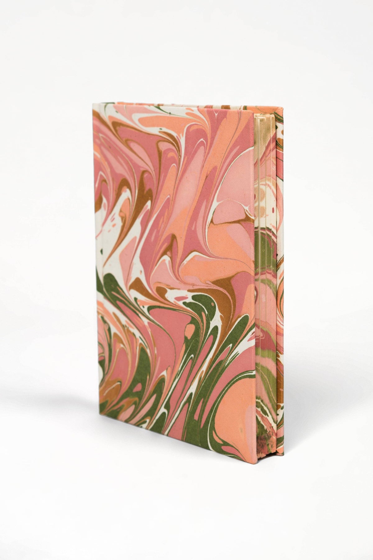 Peony Bloom Marbled Notebook