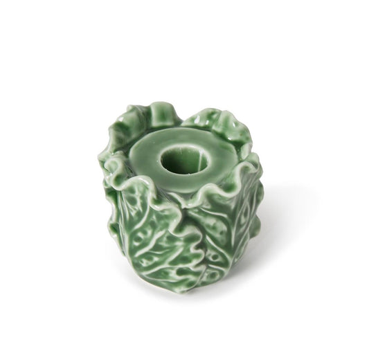 Cabbage Leaf Taper Candleholder