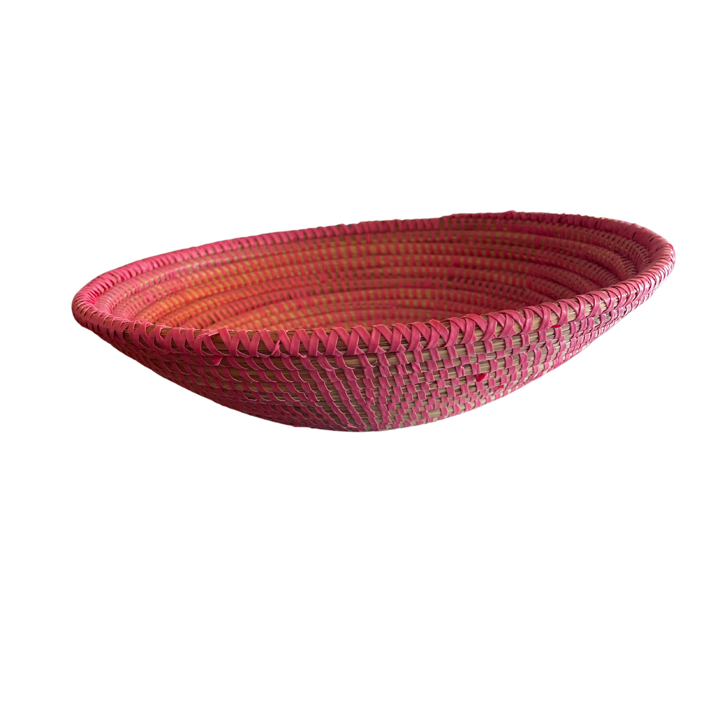 Pink Woven Bowl