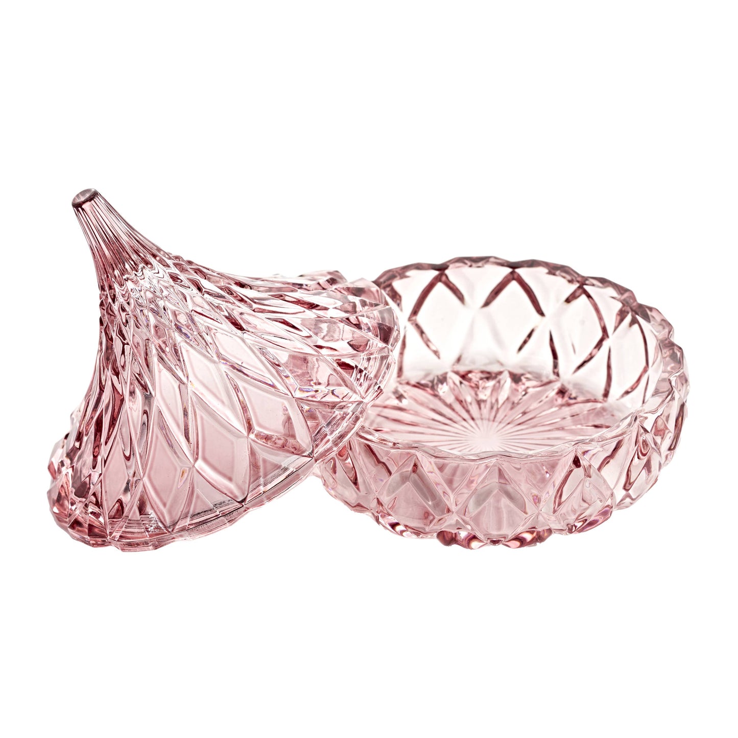 Crystal Candy Dish - Pink