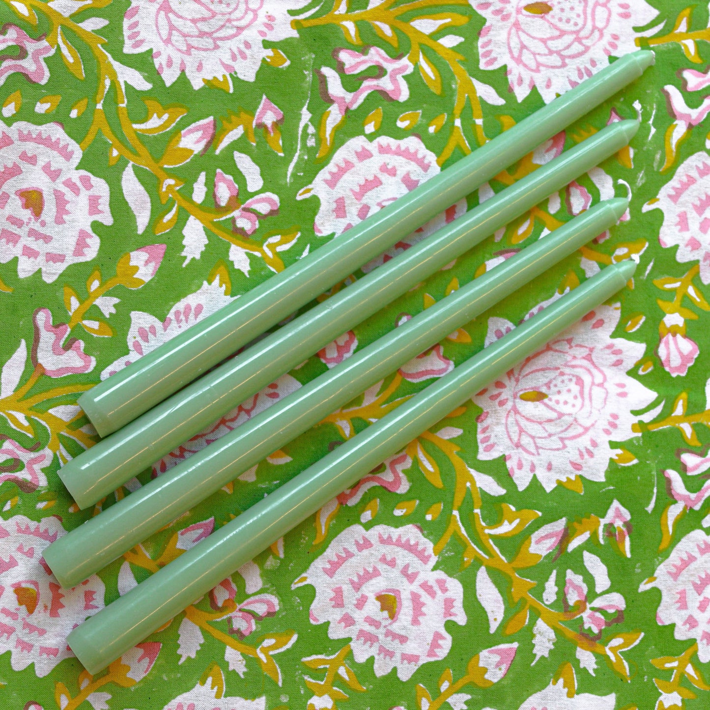 Pistachio Cream Taper Candles