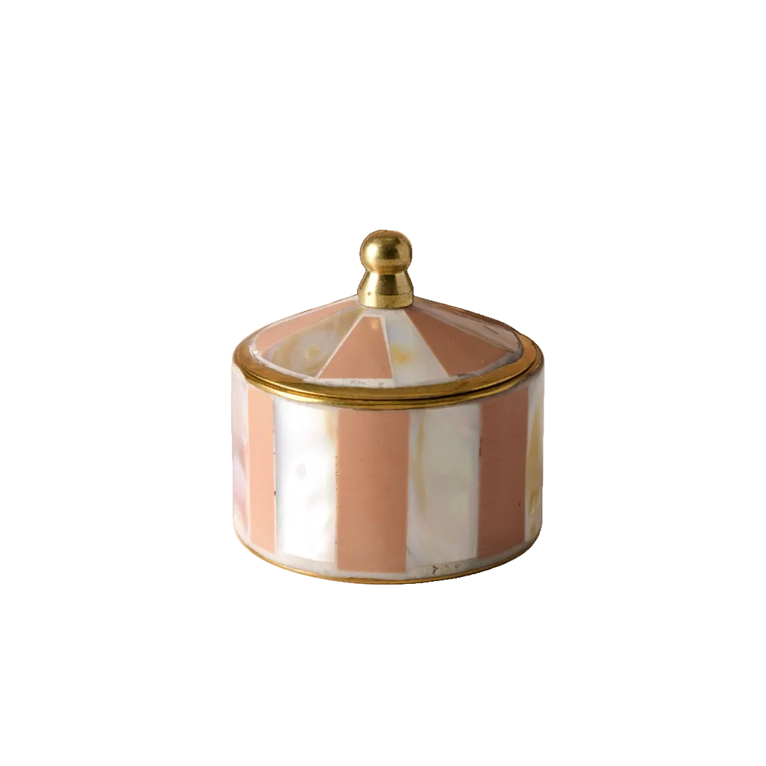 Peach Mother of Pearl Circus Tent Box