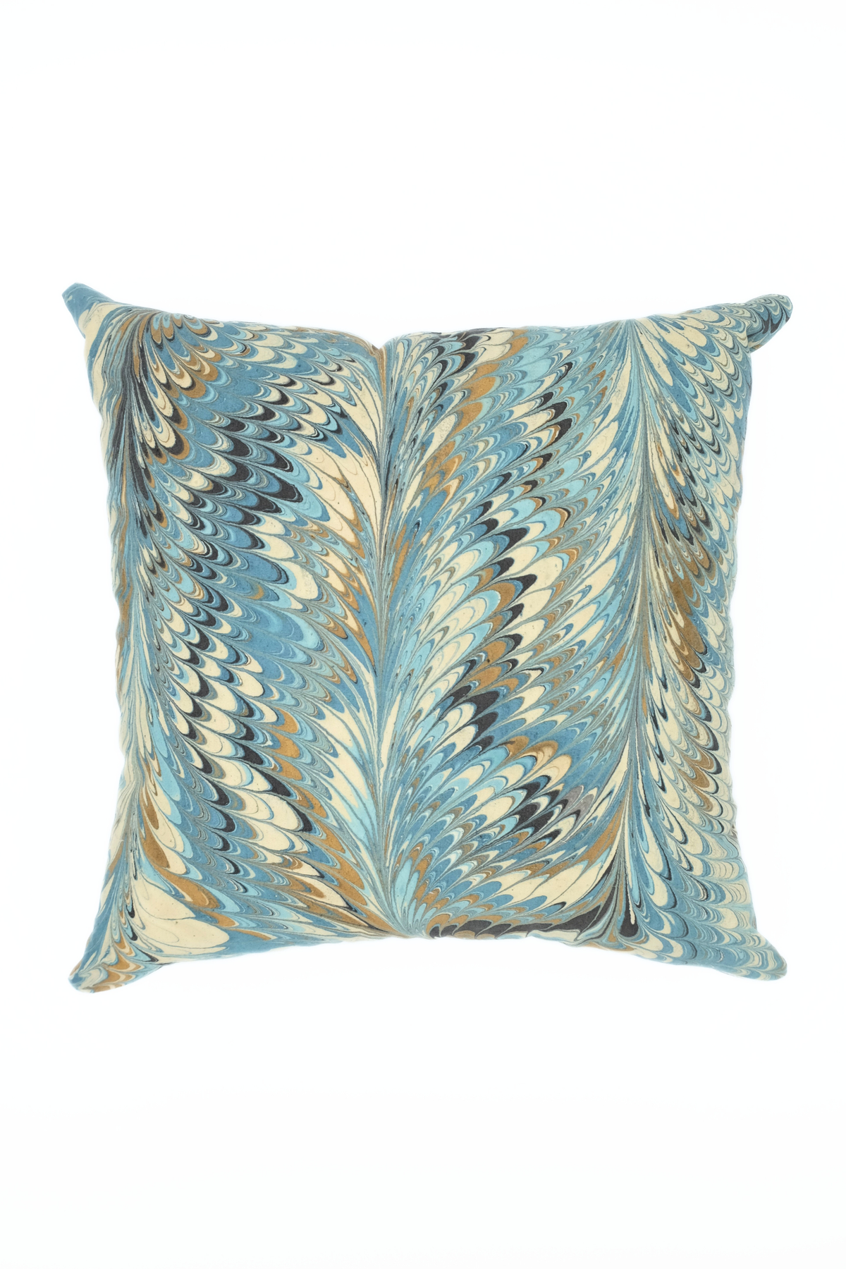 Nila Feathers Marbled Square Pillow - 18x18