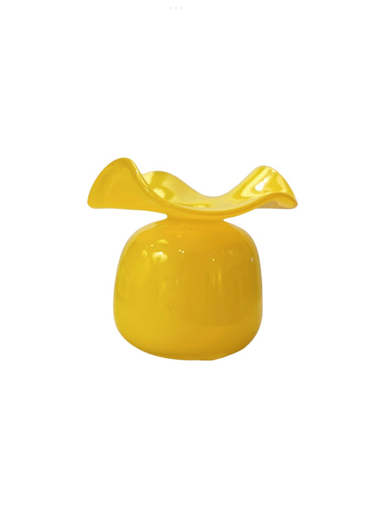 Mini Ruffles Vase: Yellow