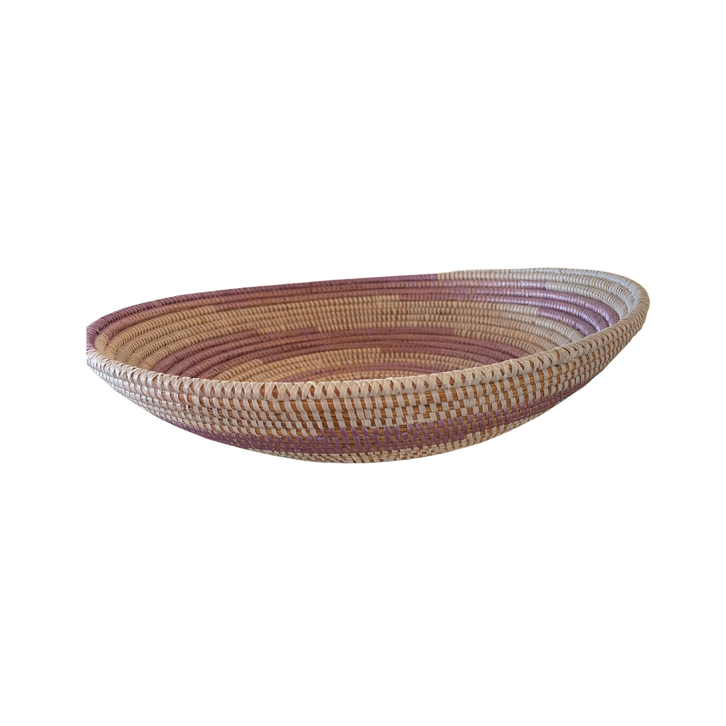 Large Lavender Woven Bowl