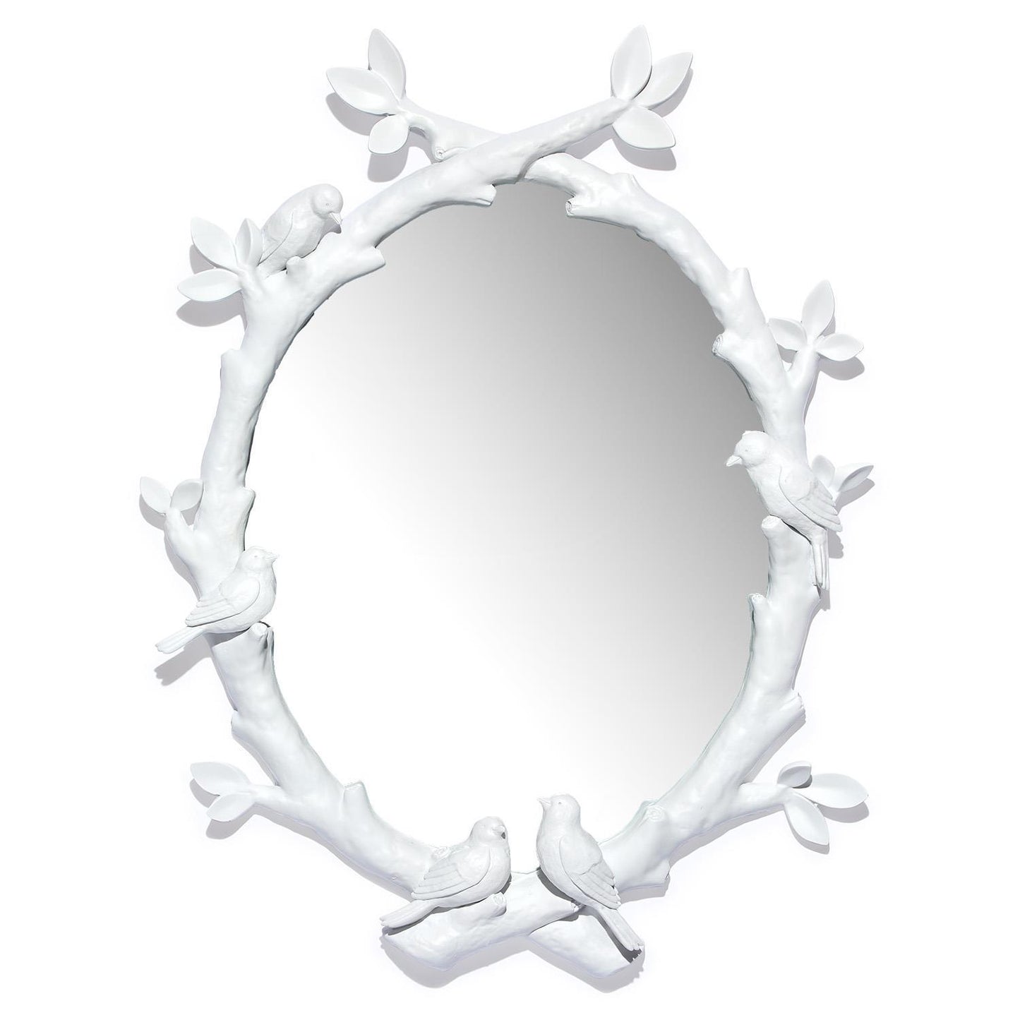 Resin Lovebird Tree Mirror