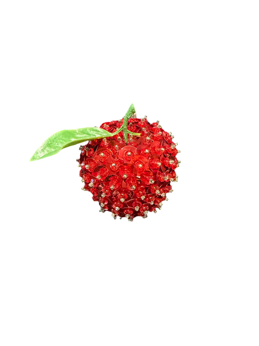 Vintage Beaded Apple