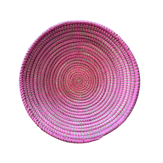 Pink Woven Bowl