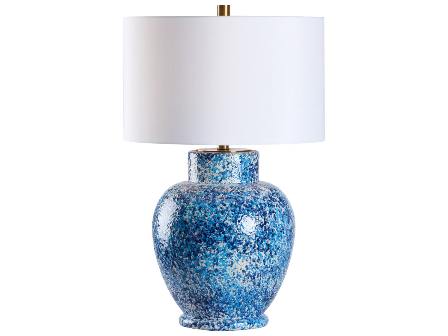 Blue Spatter Lamp