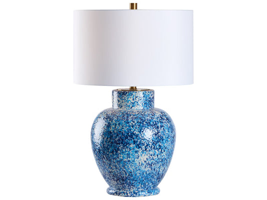 Blue Spatter Lamp