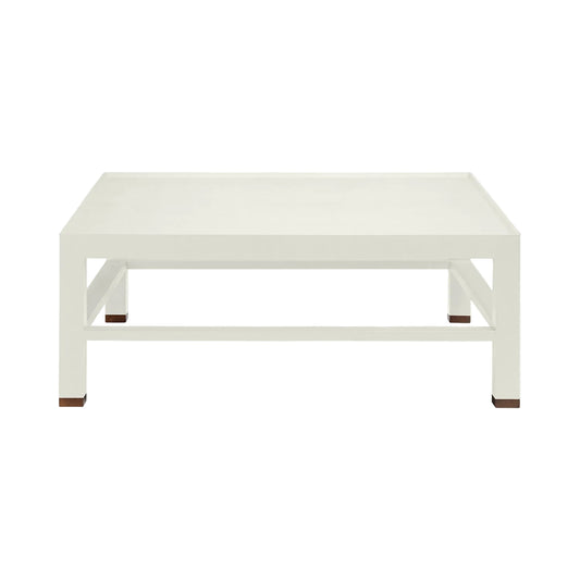 Faux Linen Wrapped Coffee Table