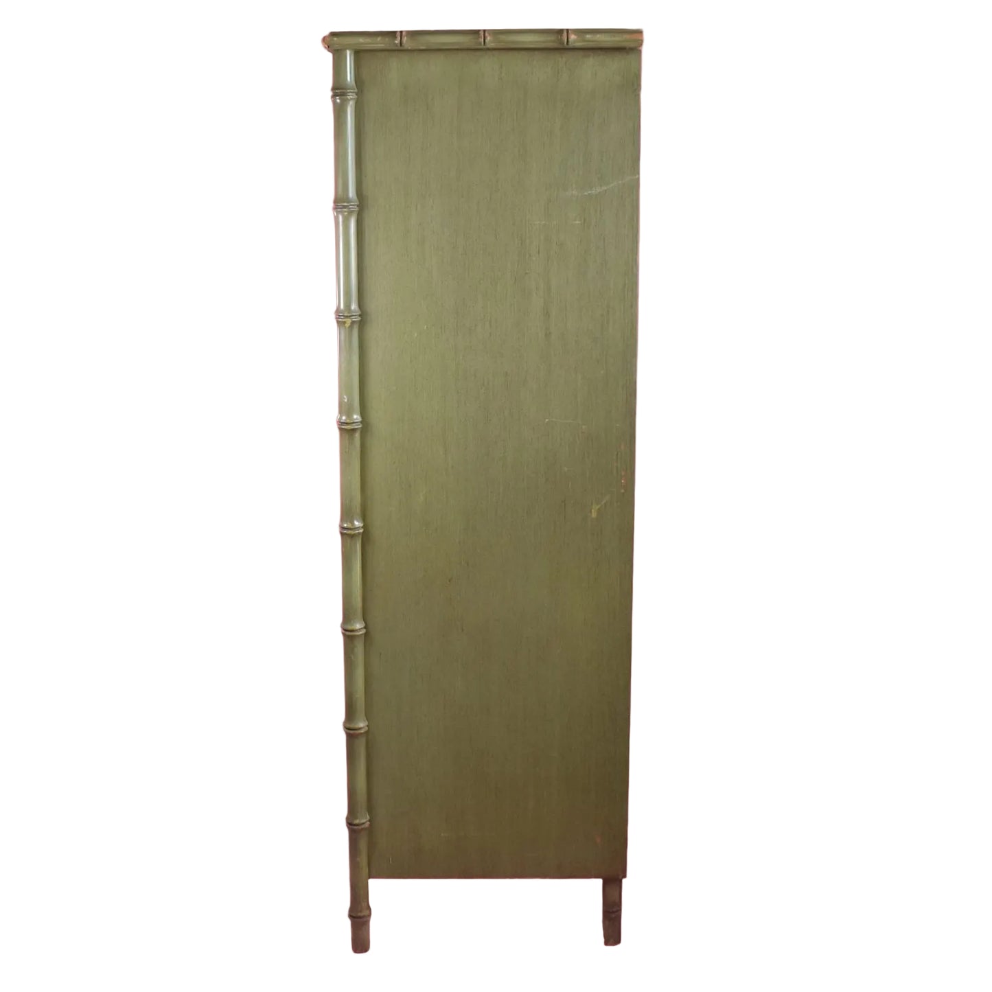 Green Faux Bamboo Wardrobe