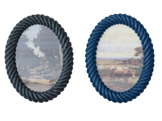 Oval Resin Twisted Picture Frame