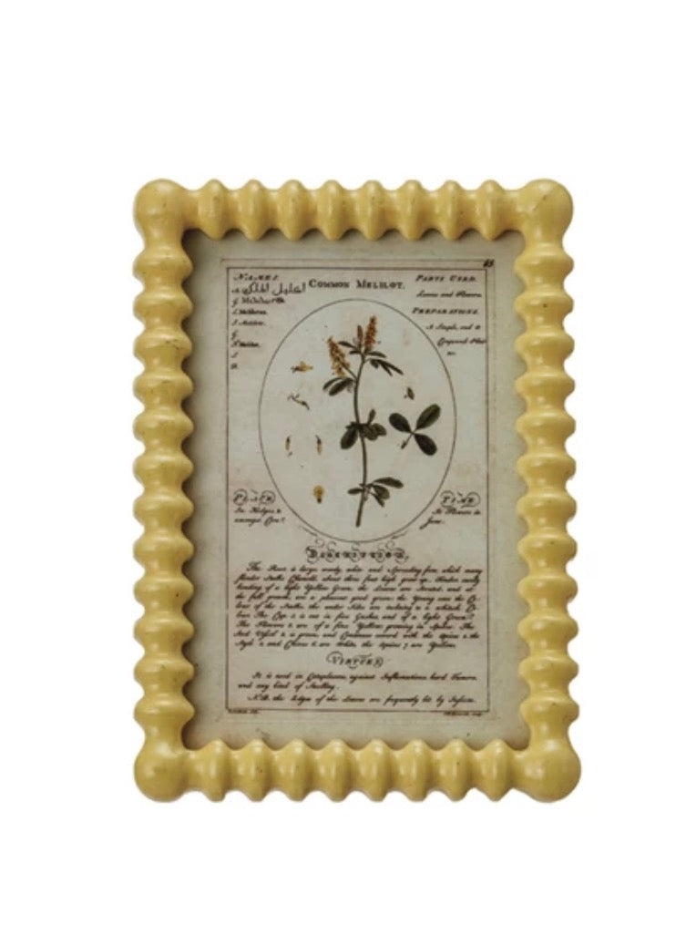 Wooden Picture Frame - Yellow